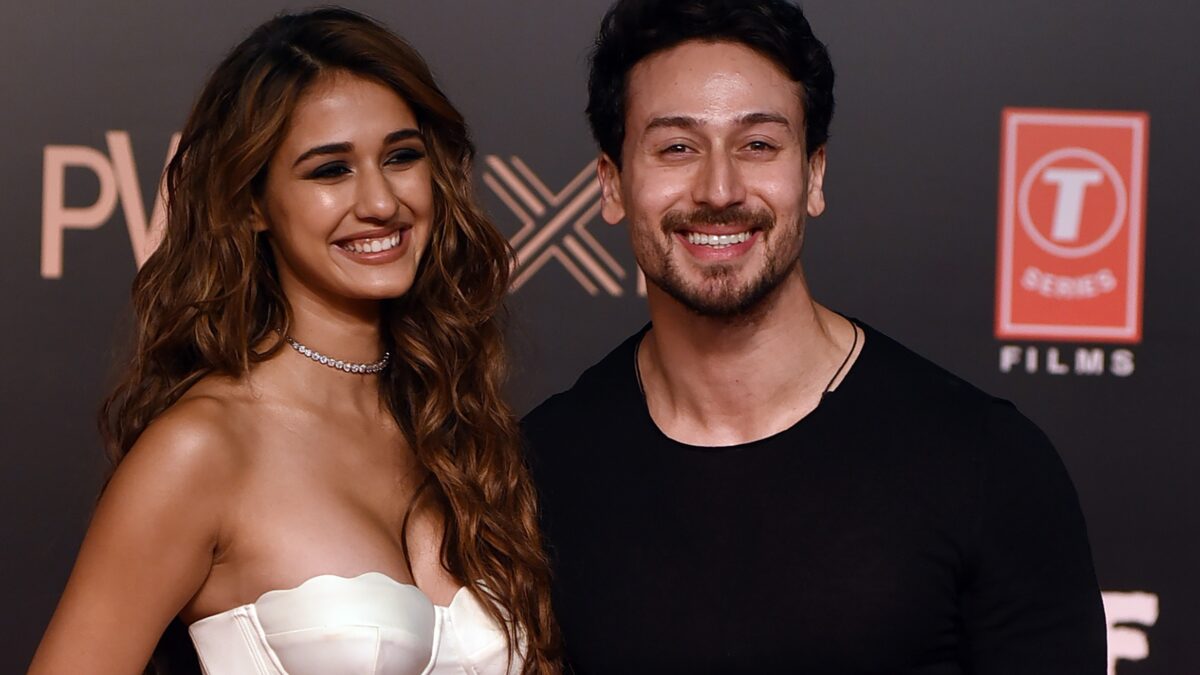 Bollywood actress Disha Patani was seen distributing laddoos after her breakup with Tiger Shroff