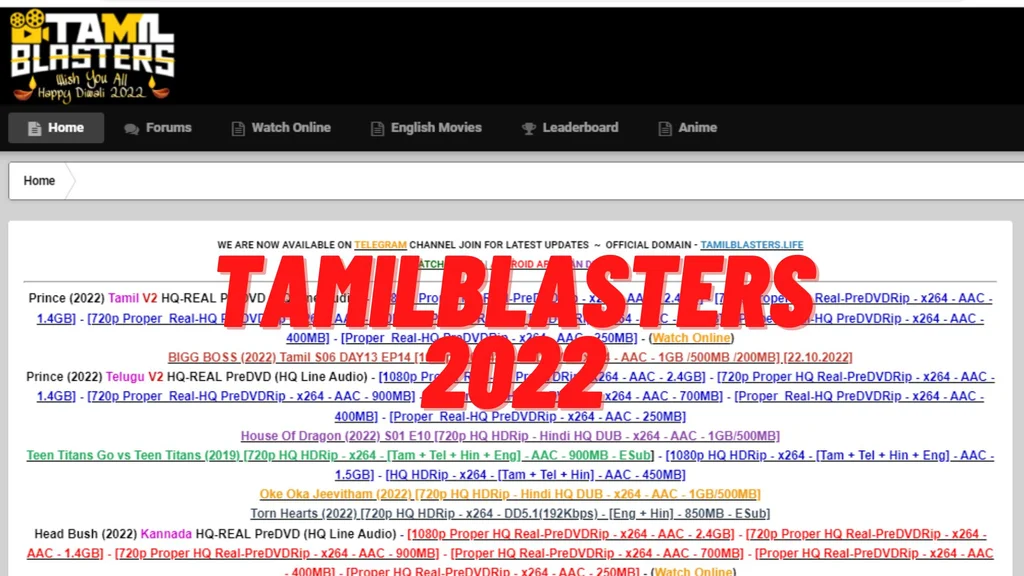 Tamilblasters 2022: Download Latest Free HD Tamil, Telugu, Hindi Movies