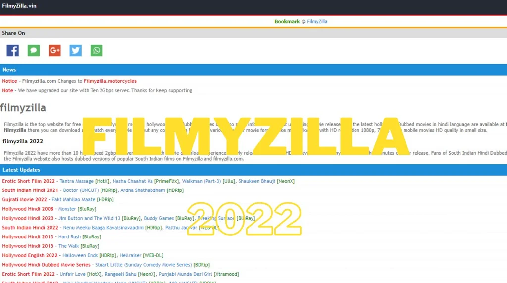 FilmyZilla 2022: Latest Free HD Hollywood Bollywood Movies Download