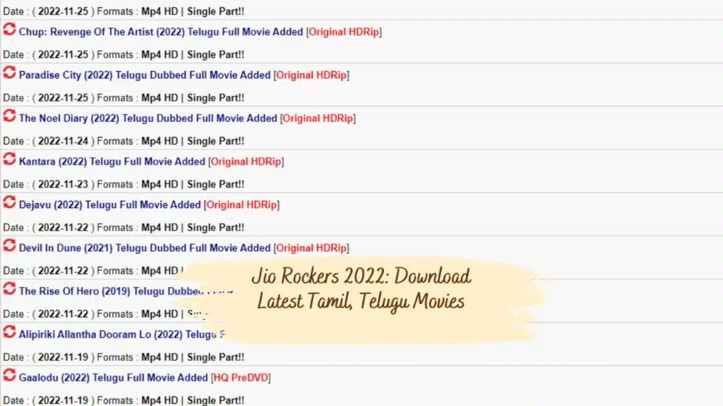 Jio Rockers 2025: Download Latest Tamil, Telugu Movies 1 Jio Rockers 2022: Download Latest Tamil, Telugu Movies