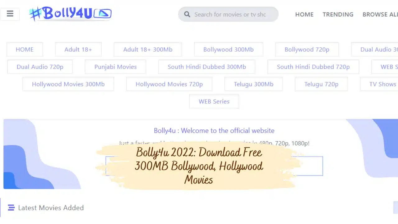 Bolly4u 2022: Download Free 300MB Bollywood, Hollywood Movies
