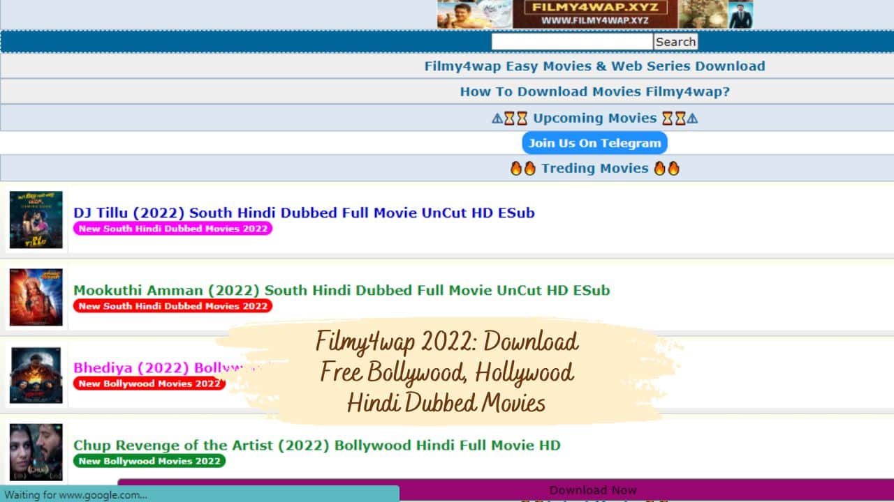 Filmy4wap 2022: Download Free Bollywood, Hollywood Hindi Dubbed Movies