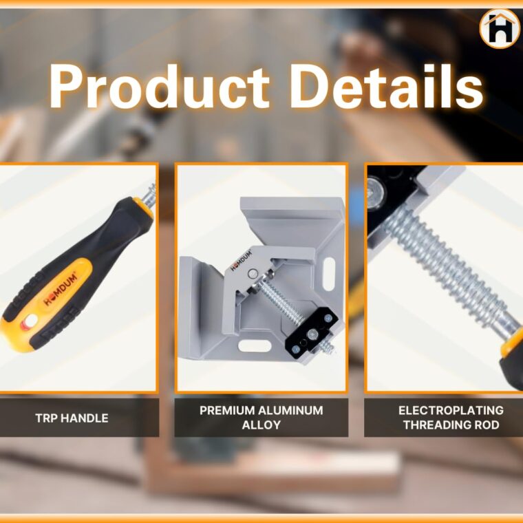 Homdum 90 Degree Corner Clamp Single Hand - Image 3