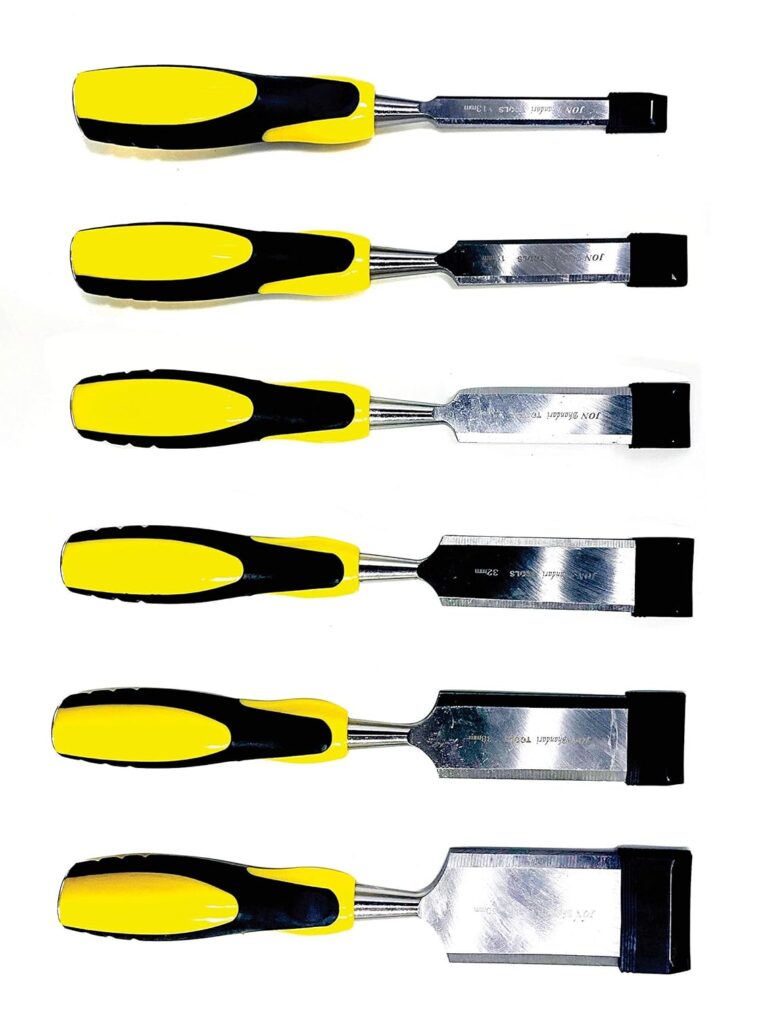 Jon Bhandari Tools Premium Wood Chisel Set – 6-Piece (13mm, 19mm, 25mm, 32mm, 38mm, 50mm) with Storage Bag – Ideal for Woodworking & Carving Tools - Image 3