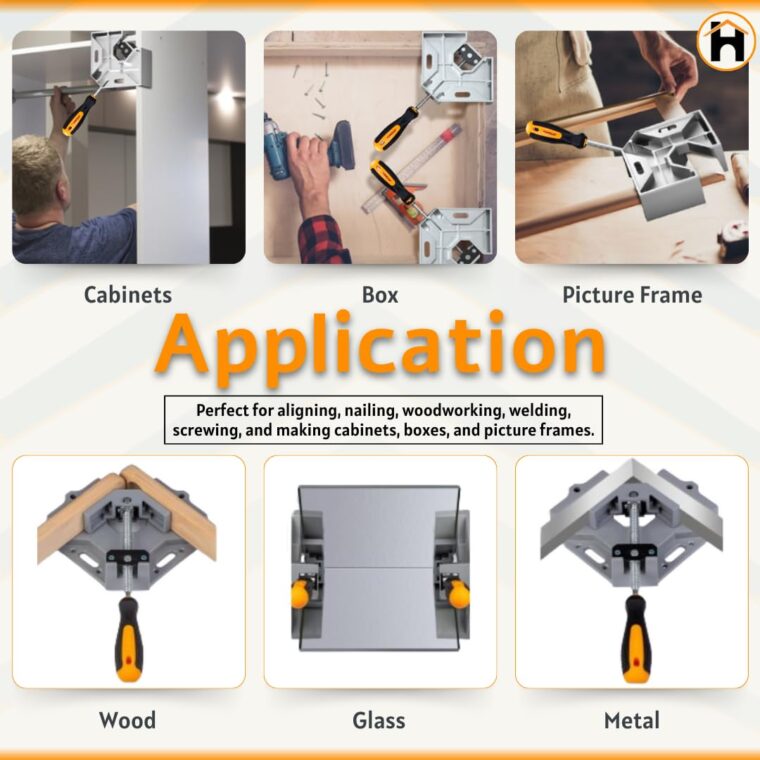Homdum 90 Degree Corner Clamp Single Hand - Image 6
