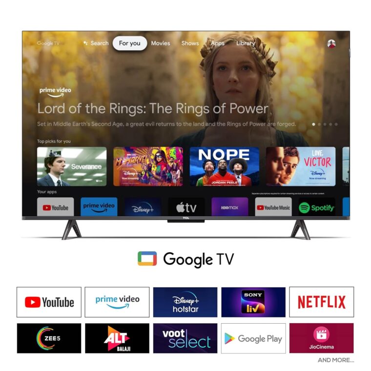 TCL 108 cm (43 inches) 4K Ultra HD Smart QLED Google TV 43C655 (Black) - Image 4