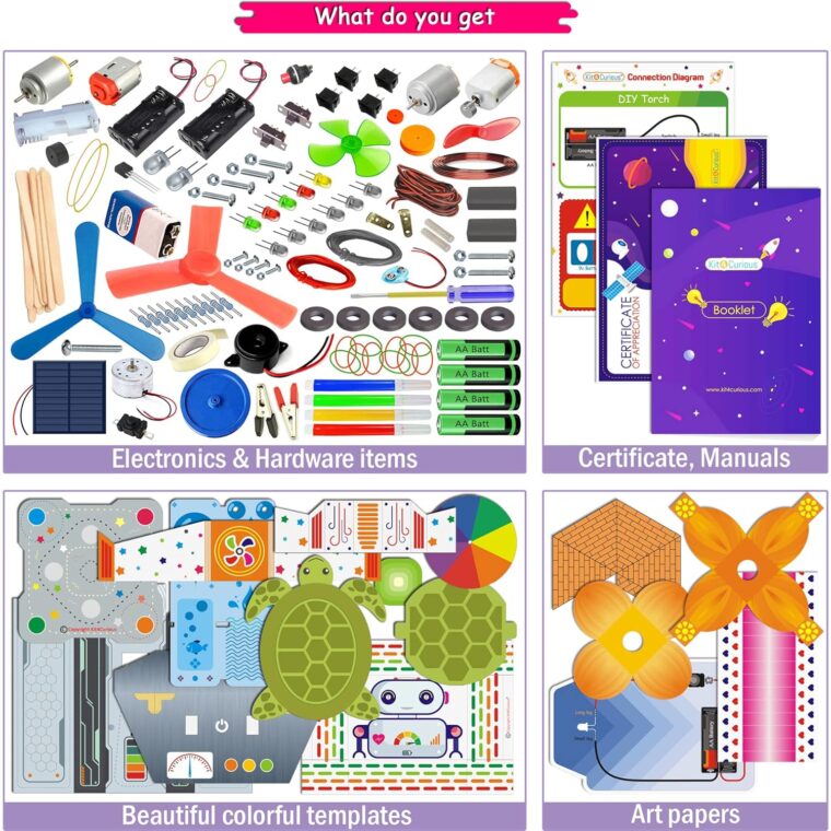 Kit4Curious 140 Experiments Science Projects Diy Gadgets Toy Educational Learning Kit - 140 Items In 1 Kit - Solar Energy, Steam Activities, Smart Gift For Boys & Girls - Image 8
