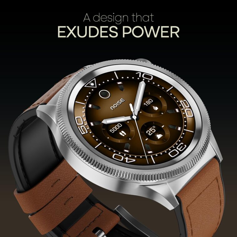 Noise Newly Launched Halo 2 Smart Watch 1st Ever Functional Rotating Dial (Axe-Cut Bezel), 1.43" AMOLED, Stainless Steel Build, Custom Transition Effects, BT Calling, Health Suite (Vintage Brown) - Image 7