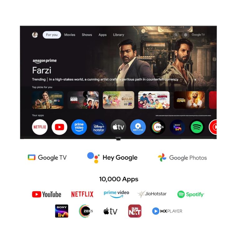 Lumio Vision 7 139 cm (55 inches) 4K Ultra-HD Smart QLED Google TV FTW3-ADSG - Image 4