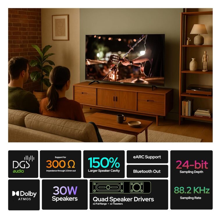 Lumio Vision 7 139 cm (55 inches) 4K Ultra-HD Smart QLED Google TV FTW3-ADSG - Image 11
