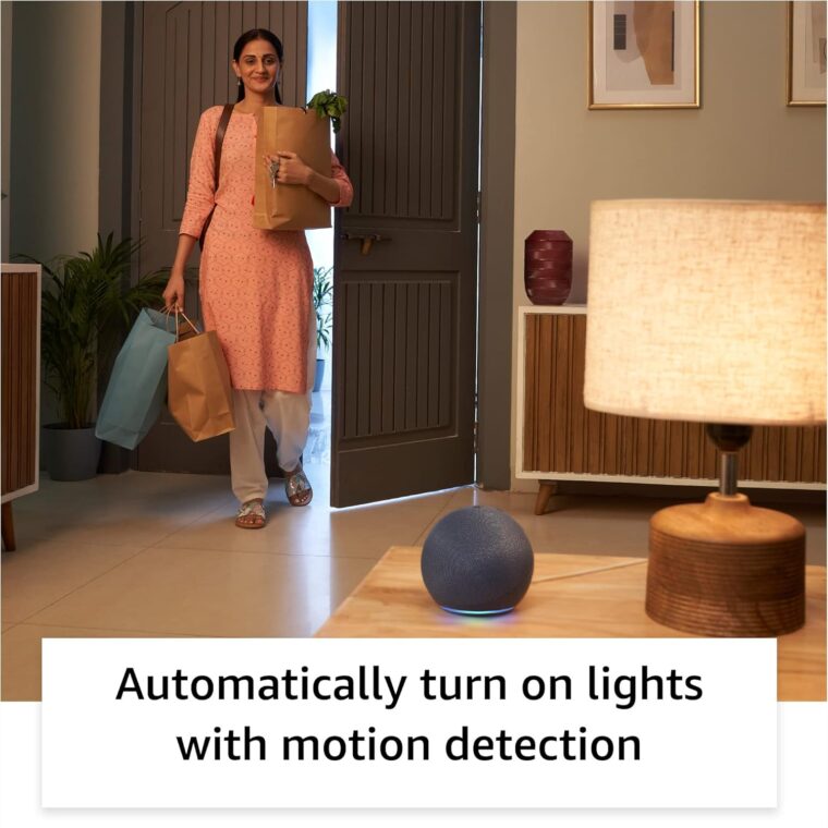 Echo Dot (5th Gen) | Smart speaker with Bigger sound, Motion Detection, Temperature Sensor, Alexa and Bluetooth| Blue - Image 6
