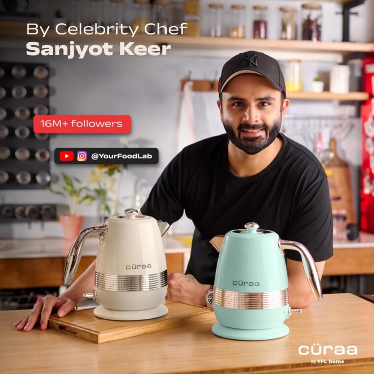 Cüraa by YFL home Retro Electric Kettle1.8 Litre | 2000 W Kettle for Hot Water | Electric Kettle with Auto Shut-Off & Boil-Dry Protection | Detachable Lid,Cool-Touch Handle,360° Rotating Base - Image 3