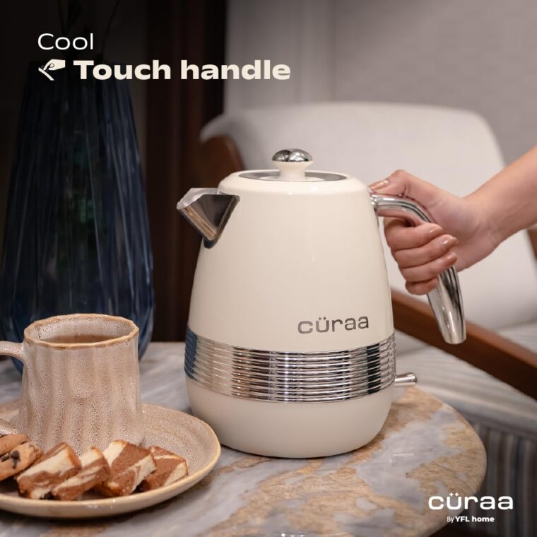 Cüraa by YFL home Retro Electric Kettle1.8 Litre | 2000 W Kettle for Hot Water | Electric Kettle with Auto Shut-Off & Boil-Dry Protection | Detachable Lid,Cool-Touch Handle,360° Rotating Base - Image 8