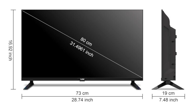 VW 80 cm (32 inches) Frameless Series HD Ready Android Smart LED TV VW32S (Black) - Image 6