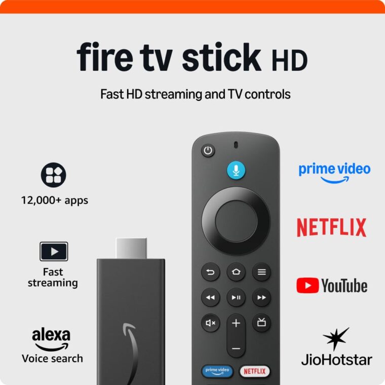 All-new Amazon Fire TV Stick HD, Alexa Voice Remote with TV power & volume controls, full HD streaming device - Image 2