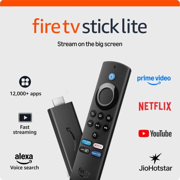 Amazon Fire TV Stick Lite with all-new Alexa Voice Remote Lite (no TV controls), HD streaming device | Now with App controls - Image 2
