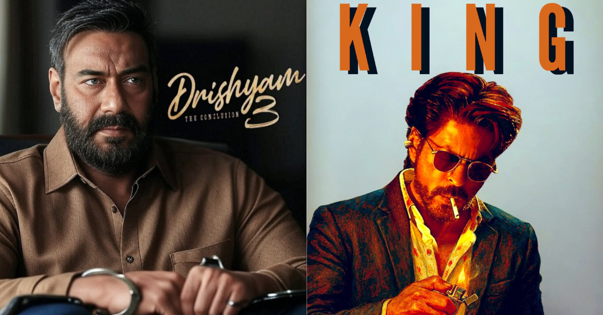 Mega clash of Ajay Devgn's Drishyam 3 vs Shahrukh Khan's King on 2 October 2026