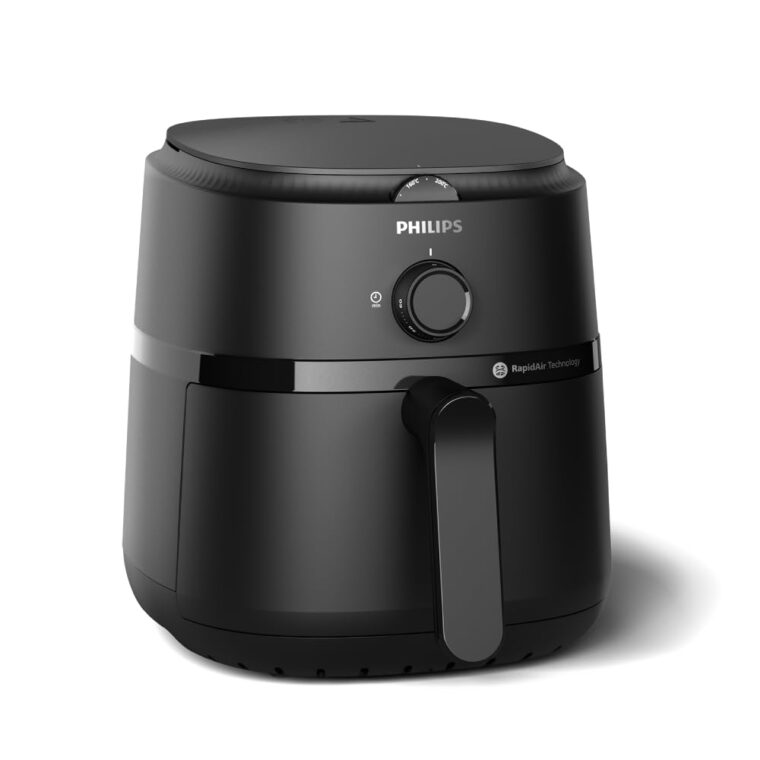 PHILIPS Air Fryer NA120/00, uses up to 90% less fat, 1500W, 4.2 Liter, with Rapid Air Technology (Black), Large - Image 2
