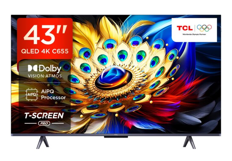 TCL 108 cm (43 inches) 4K Ultra HD Smart QLED Google TV 43C655 (Black) - Image 2